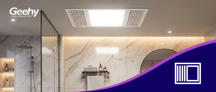 Efficient & Quiet Motor Experience | G32M3101 Bathroom Exhaust Fan Application